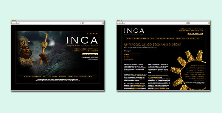 Inca Brescia website
